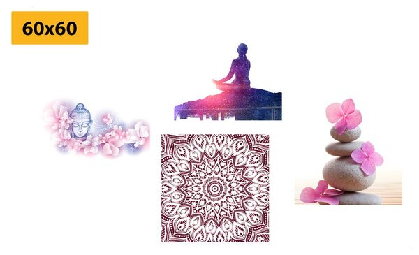 Képszett Feng Shui rózsaszín változatban