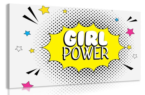 Kép pop art felirattal - GIRL POWER