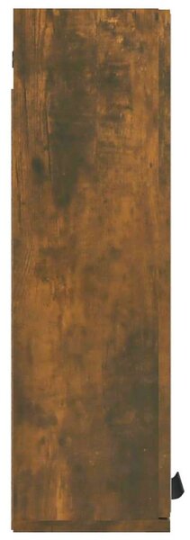 Tükörrel Szerelt Fürdőszobaszekrény - Füstös Tölgy - 64x20x67 cm