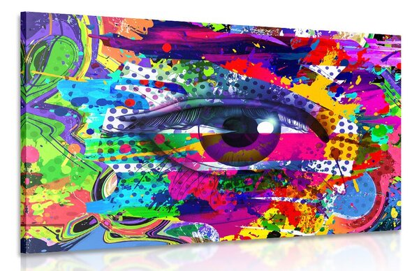 Kép emberi szem pop art stílusban