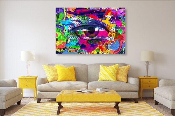 Kép emberi szem pop art stílusban