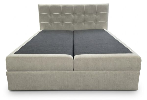Kárpitozott boxspring ágy DIRELIS VIBE 140x200 cm krém Matrac: Bonell rugós matrac