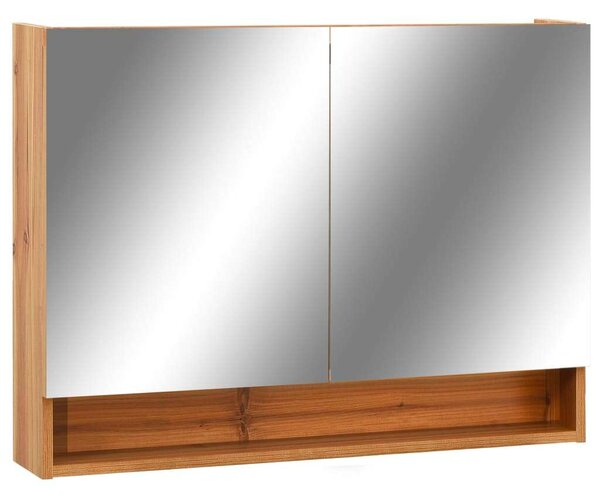 Home-Lux LED Tükör Szekrény - Tölgyfa - 80cm