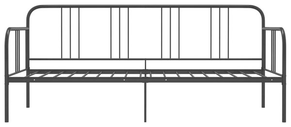 MetalLine - Fekete Fém Kanapéágy - 90x200 cm