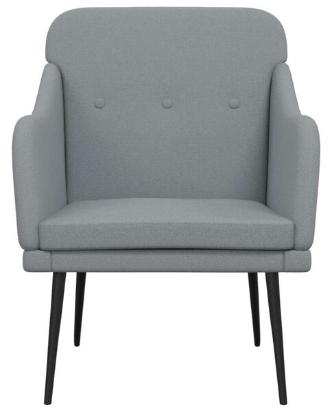 Modern Szövetfotel - Világosszürke - 63x76x80 cm