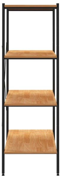 4 Polcos Polcrendszer - Fém és Tölgy - 80x40x130 cm