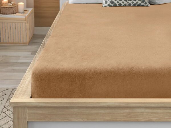 Mikroplüss SOFT lepedő 90x200 cm bézs