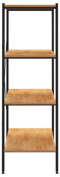 4 Polcos Polcrendszer - Fém és Tölgy - 80x40x130 cm