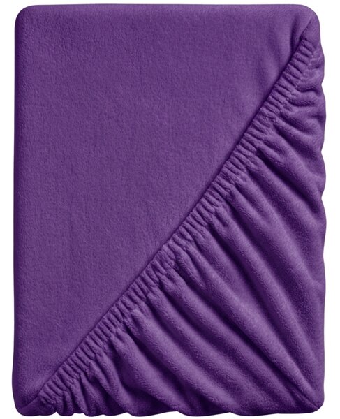 Mikroplüss lepedő SOFT 90x200 cm sötétlila