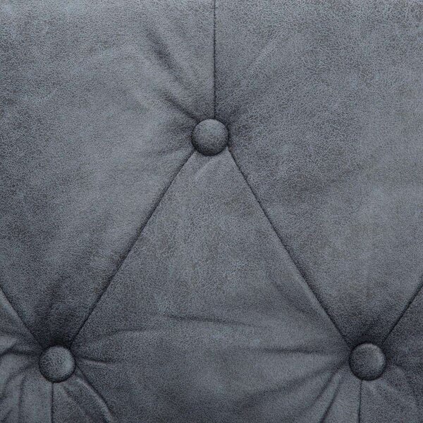 Chesterfield Szürke Szövetfotel - 70x72x68 cm