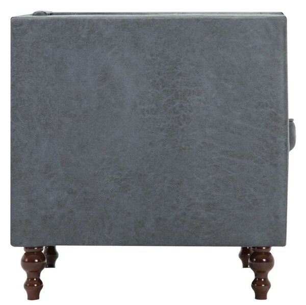 Chesterfield Szürke Szövetfotel - 70x72x68 cm