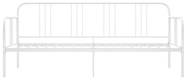 Fehér fém kanapéágy-keret 90 x 200 cm