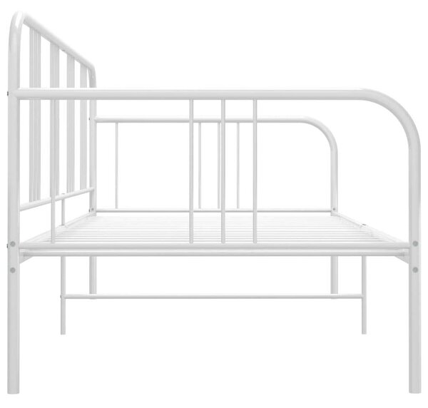 Fehér fém kanapéágy-keret 90 x 200 cm