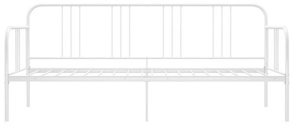 Fehér fém kanapéágy-keret 90 x 200 cm