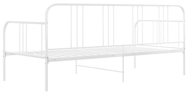 Fehér fém kanapéágy-keret 90 x 200 cm