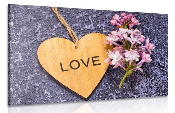 Kép fa szív Love felirattalLove