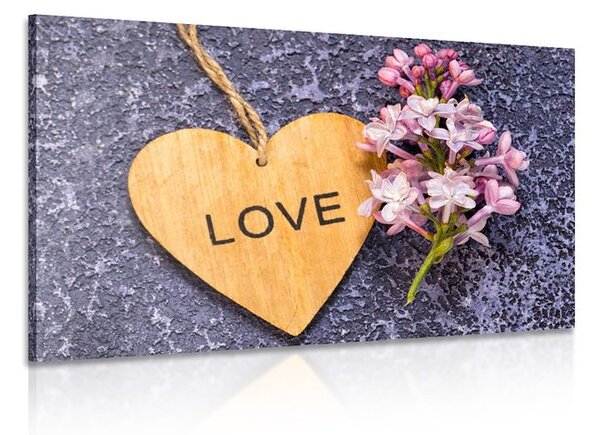 Kép fa szív Love felirattalLove