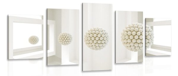 5 részes kép gömbök a térben