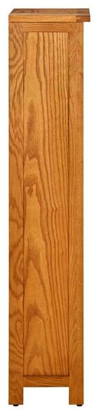 Rusztikus Tölgyfa Könyvespolc - 4 Polcos - 45x22x110 cm
