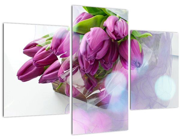 Kép - csokor tulipán (90x60 cm)