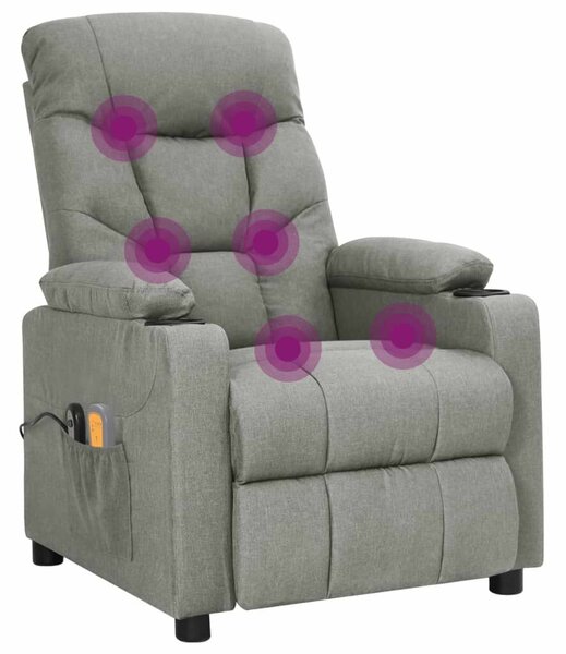 Relax Elektromos Masszázsfotel - Világosszürke