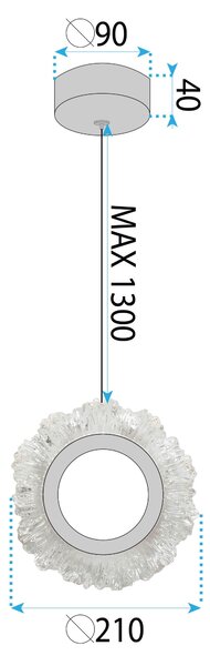 LED Lámpa LHJ102-1CP GOLD