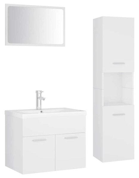 Modern Fehér Fürdőszoba Bútorszett - 60 cm
