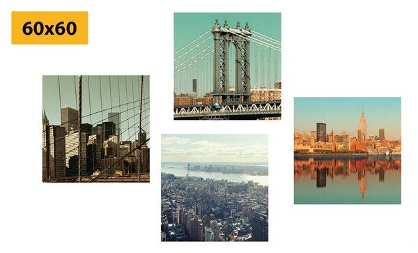 Képszett kilátás New York városára