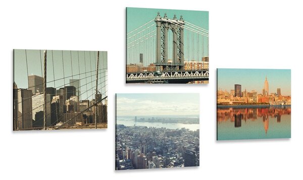 Képszett kilátás New York városára