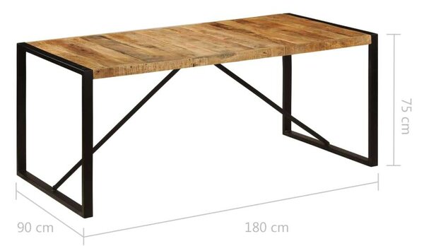 MangoFa Étkezőasztal - Ipari Stílus - 180 cm