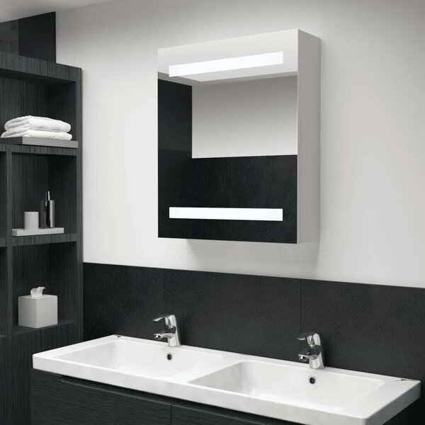 LED-es Tükrös Szekrény - 50x13,5x60 cm
