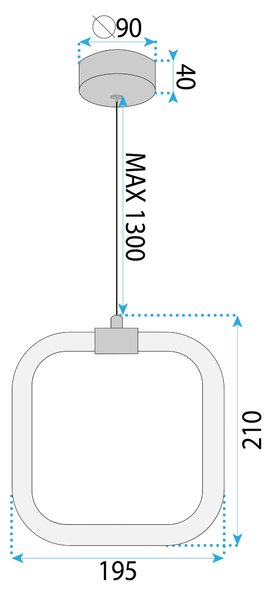 LED Lámpa LHJ057-CP1 BRUSH GOLD