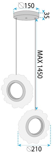 LED Lámpa LHJ103-2CP GOLD