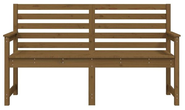 Fenyőfa Kerti Pad - Mézbarna - 160x48x92 cm
