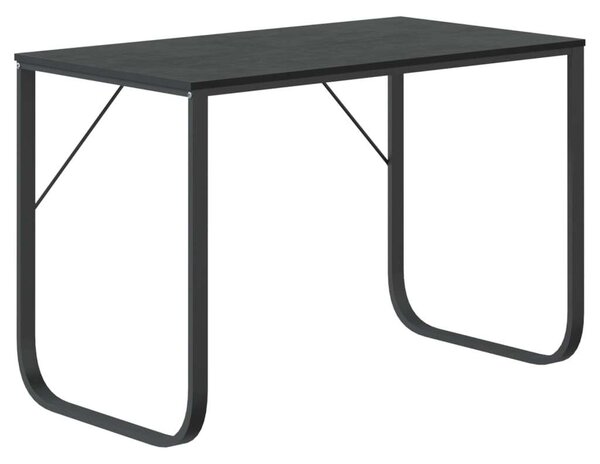 Fekete forgácslap számítógépasztal 110 x 60 x 73 cm