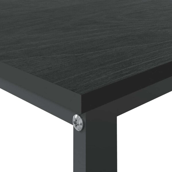 Fekete forgácslap számítógépasztal 110 x 60 x 73 cm