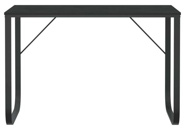 Fekete forgácslap számítógépasztal 110 x 60 x 73 cm