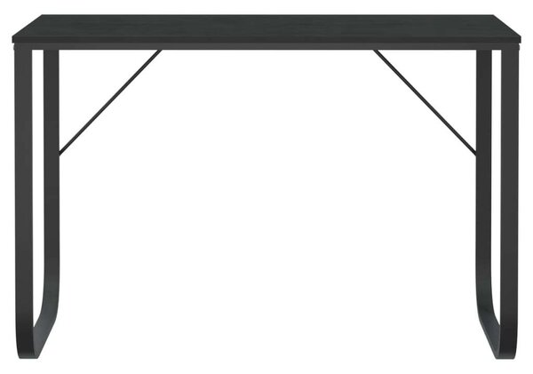 Fekete forgácslap számítógépasztal 110 x 60 x 73 cm