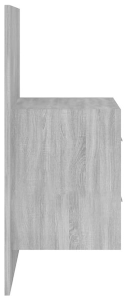 VidaXL Ágyfejtámla Éjjeliszekrénnyel - Szürke Sonoma - 120cm