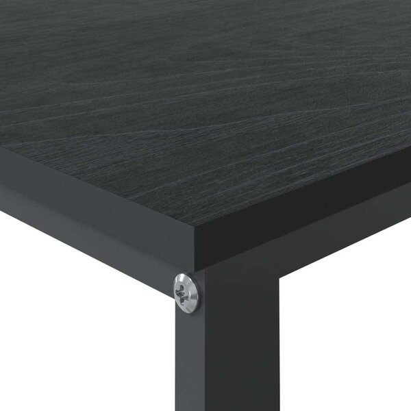 Fekete forgácslap számítógépasztal 110 x 60 x 73 cm