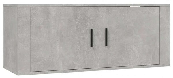 Modern Falra Szerelhető TV Szekrény - Beton Szürke - 2 db - 200cm
