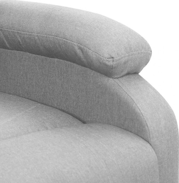 RelaxComfort Masszázsfotel - Felállást Segítő - Világosszürke