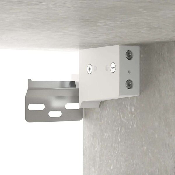 Modern Falra Szerelhető TV Szekrény - Beton Szürke - 2 db - 200cm