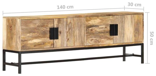 VidaXL Mangófa TV Szekrény - 140 cm