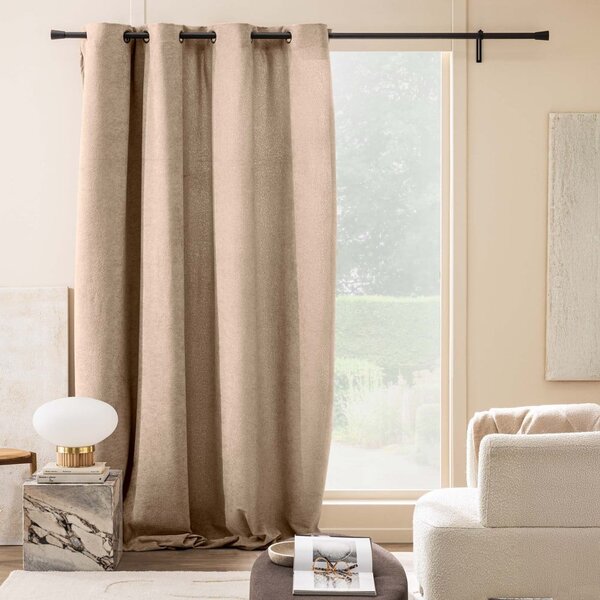 Világosbarna buklé függöny 140x260 cm Winona – douceur d'intérieur