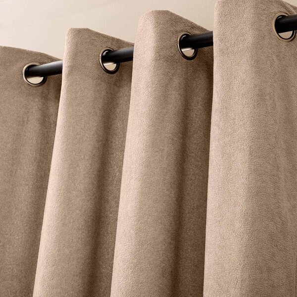 Világosbarna buklé függöny 140x260 cm Winona – douceur d'intérieur