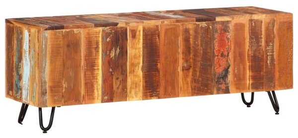 Rusztikus Újrahasznosított Fa TV-Szekrény - 110x30x40 cm