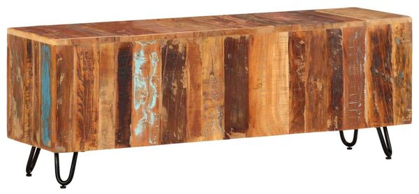 Rusztikus Újrahasznosított Fa TV-Szekrény - 110x30x40 cm