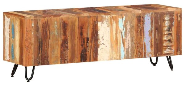 Rusztikus Újrahasznosított Fa TV-Szekrény - 110x30x40 cm