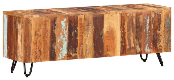 Rusztikus Újrahasznosított Fa TV-Szekrény - 110x30x40 cm